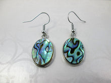 Load image into Gallery viewer, short dangle abalone shell earrings