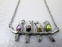 Load image into Gallery viewer, four birds necklace