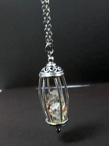 diamond quartz necklace