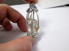 Load image into Gallery viewer, raw diamond cage pendant