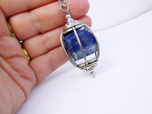 Load image into Gallery viewer, rough lapis nugget necklace
