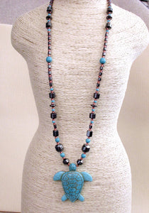 long turtle necklace