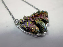 Load image into Gallery viewer, hand wrapped bismuth necklace
