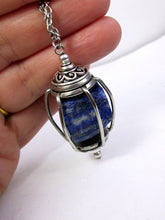 Load image into Gallery viewer, floating stone lapis necklace