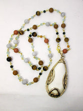 Load image into Gallery viewer, convertible semi precious stone necklace