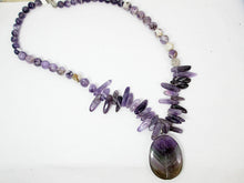 Load image into Gallery viewer, amethyst stone necklace