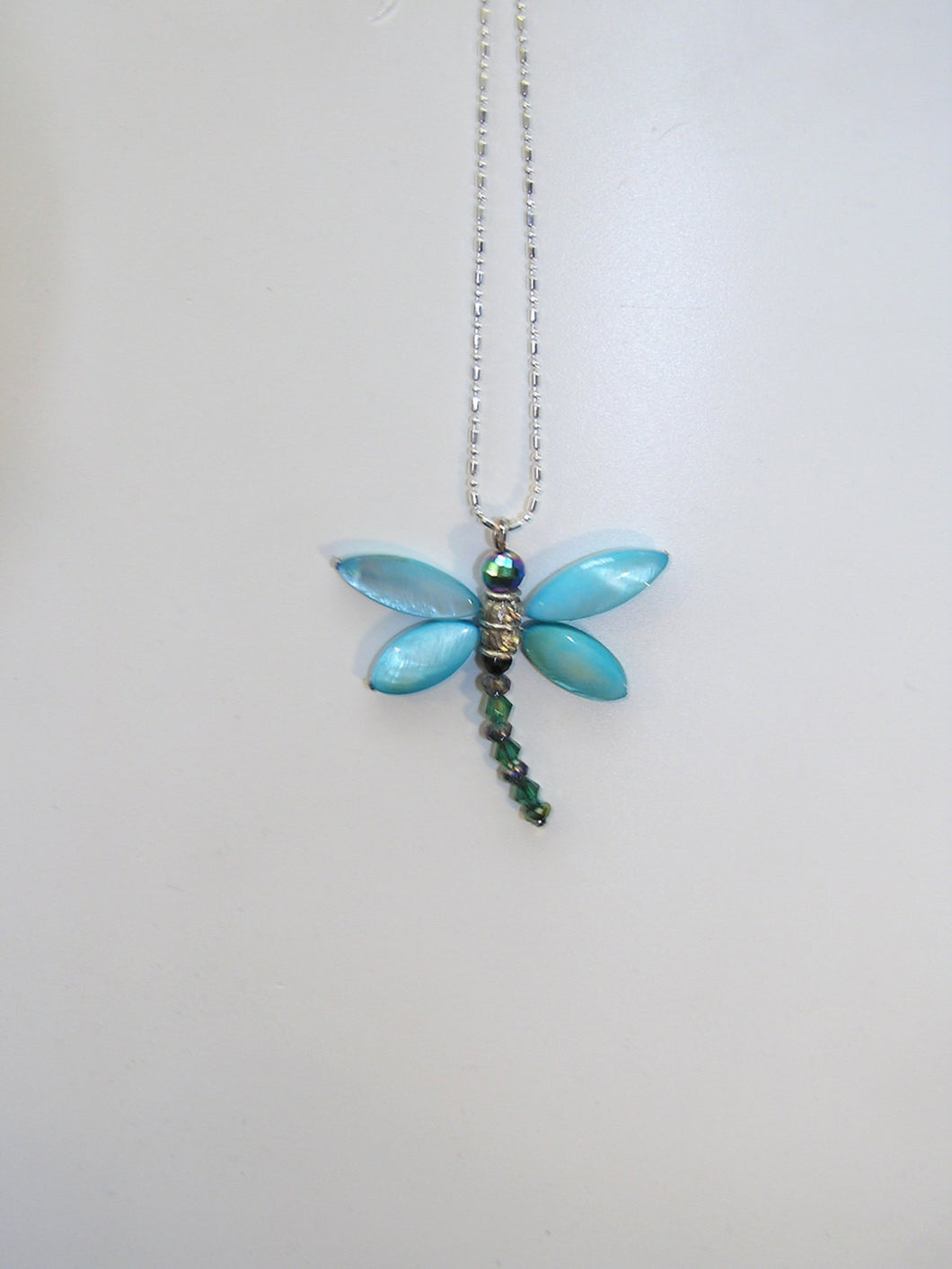 handmade dragonfly necklace