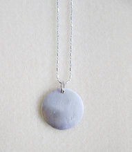 Load image into Gallery viewer, back view of pendant showing pendant polished to mirror finish.