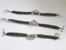 Load image into Gallery viewer, handmade magnetic hematite bracelet back of bracelet view