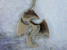 Load image into Gallery viewer, back view of Fan Dragon pendant