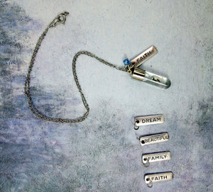 name on rice necklace