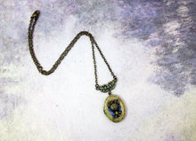 Load image into Gallery viewer, vintage inspired mouse locket pendant necklace