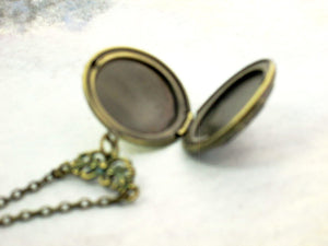 inside view of locket necklace