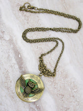 Load image into Gallery viewer, steampunk owl locket pendant