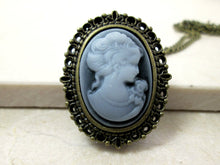 Load image into Gallery viewer, cameo watch necklace