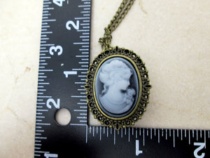 cameo watch necklace measurement view