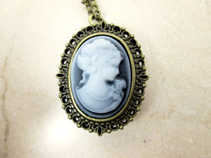 lady cameo necklace