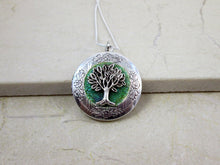 Load image into Gallery viewer, tree of life locket necklace