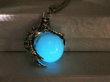 Load image into Gallery viewer, glow in the dark dragon claw pendant