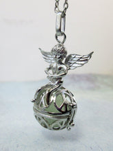 Load image into Gallery viewer, Glow in the Dark Angel Caller Necklace, Harmony Ball Locket Necklace