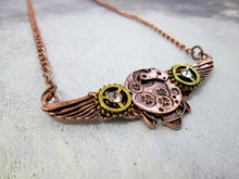 Load image into Gallery viewer, watch gear angel wing pendant
